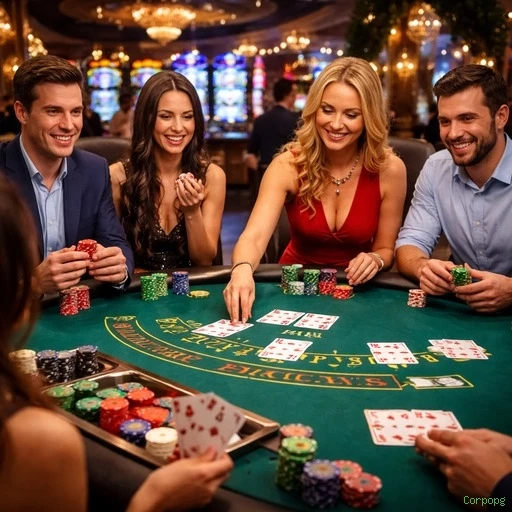 Cassino ao vivo da Corpopg com dealers reais